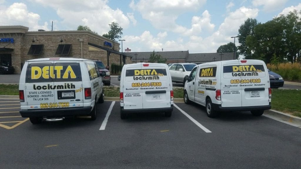Delta Locksmith service vans fleet